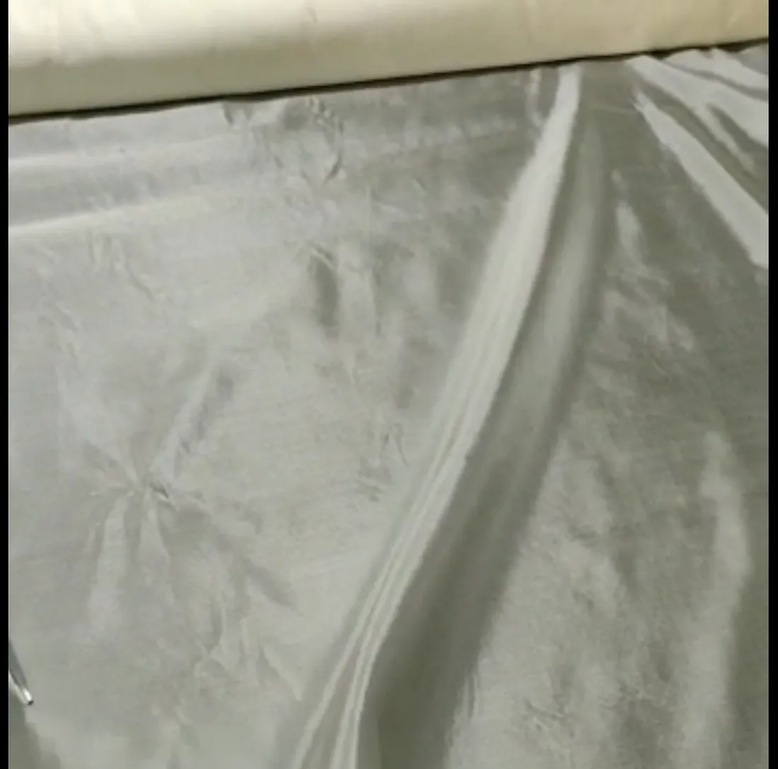 100% SILK Organza weave taffeta fabric 44&quot;