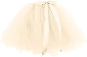 Adult Tutu Women's Tulle Skirt Knee Length 6-Layered Wedding Party Women Tennis Skirt Adult Tutu Skirts for Women