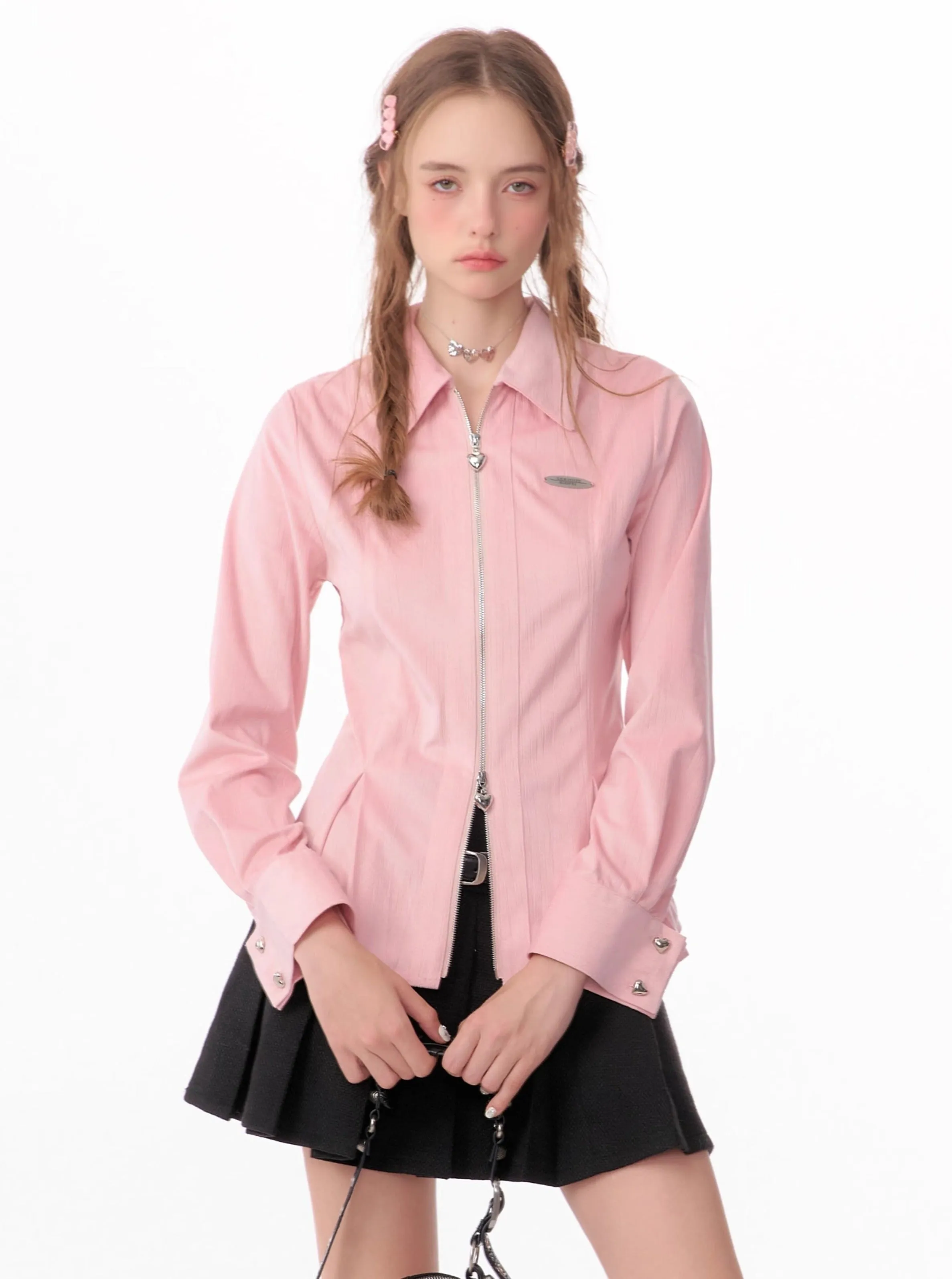 American retro luxury long sleeves shirt