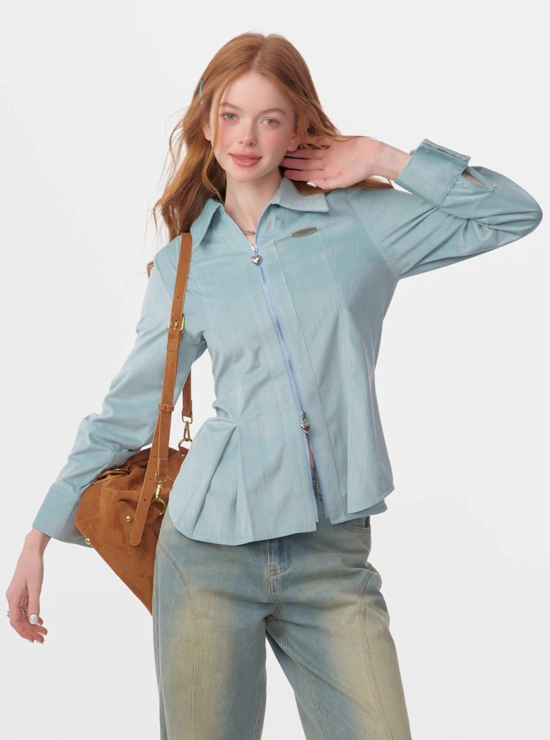 American retro luxury long sleeves shirt