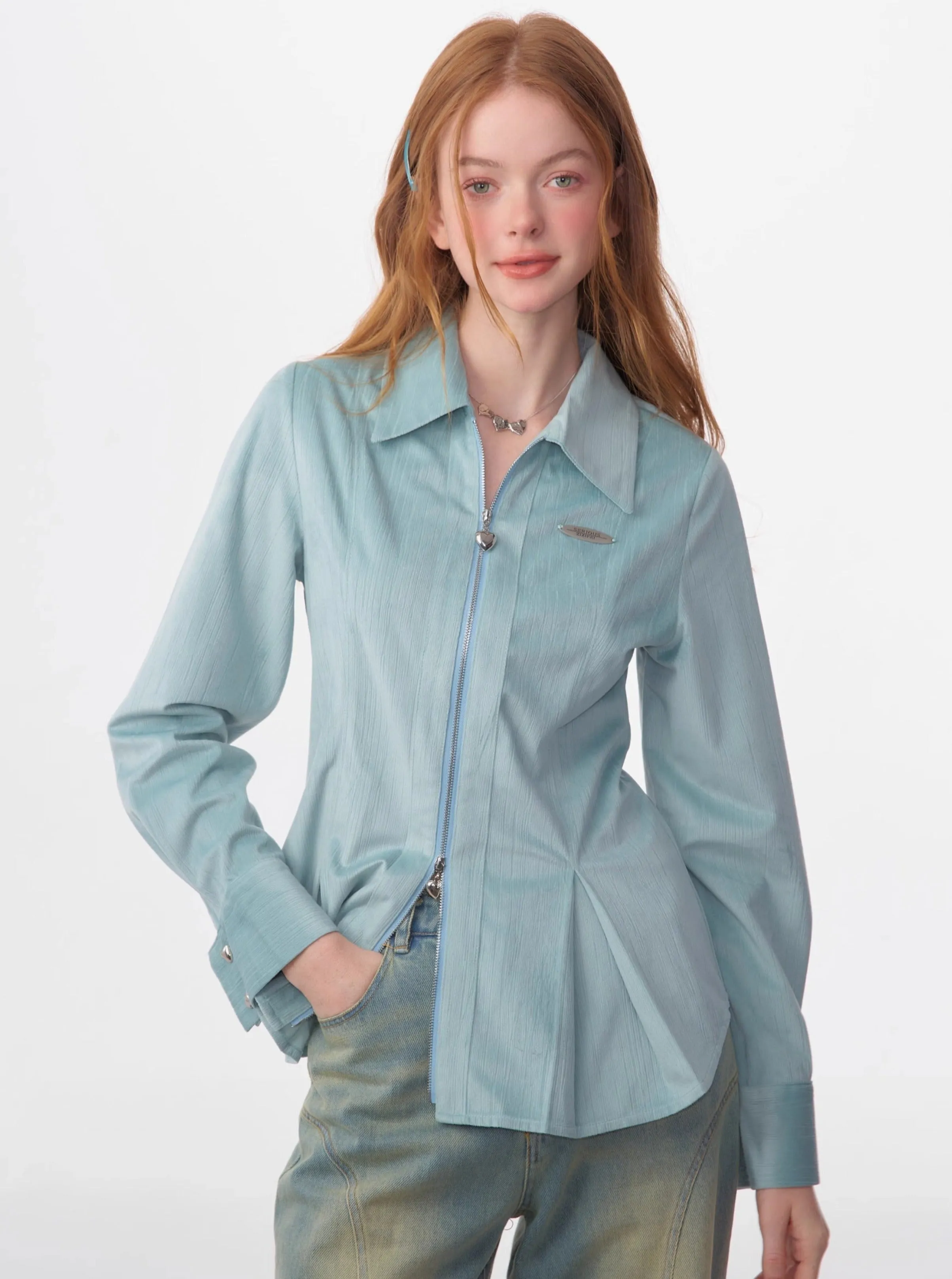 American retro luxury long sleeves shirt