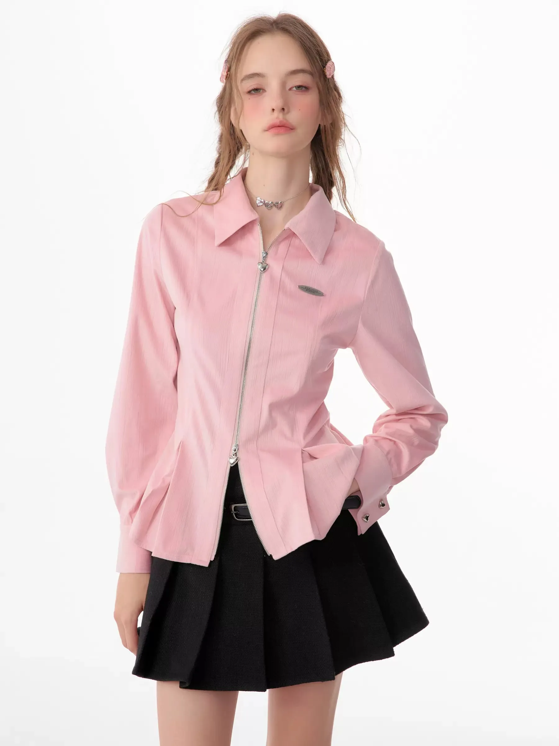 American retro luxury long sleeves shirt