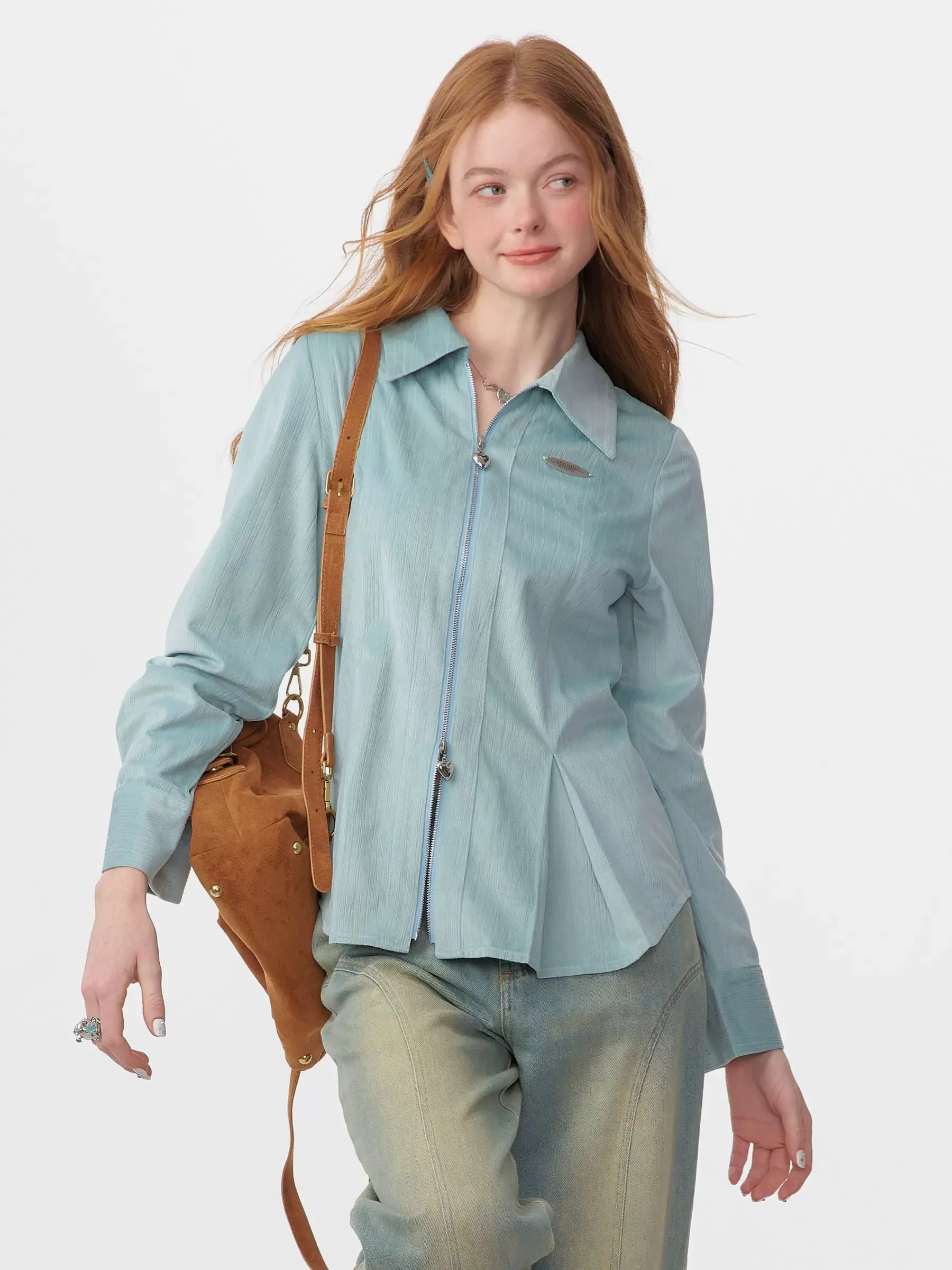 American retro luxury long sleeves shirt