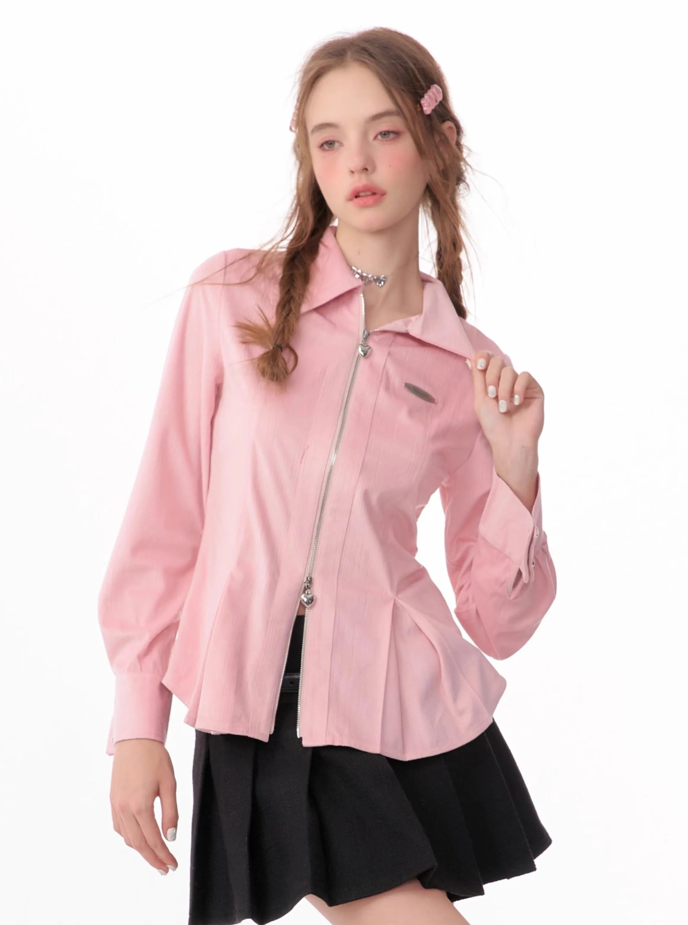 American retro luxury long sleeves shirt