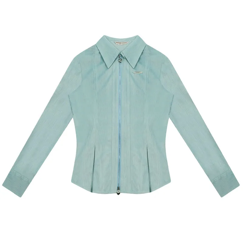 American retro luxury long sleeves shirt