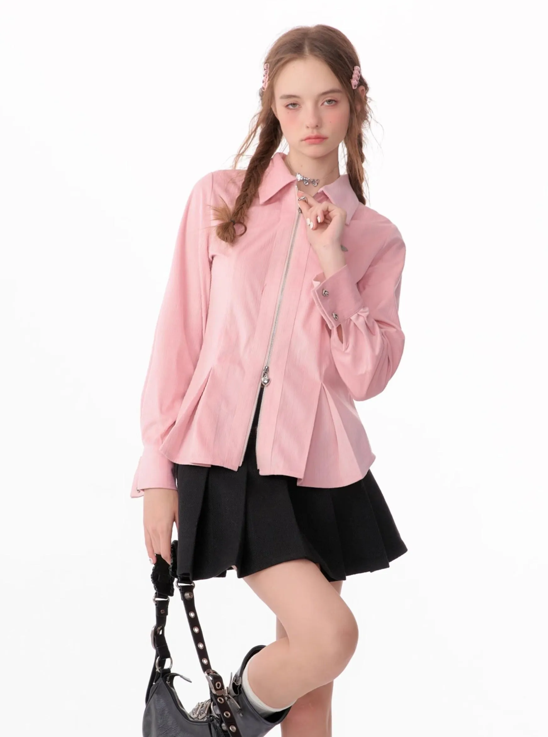 American retro luxury long sleeves shirt