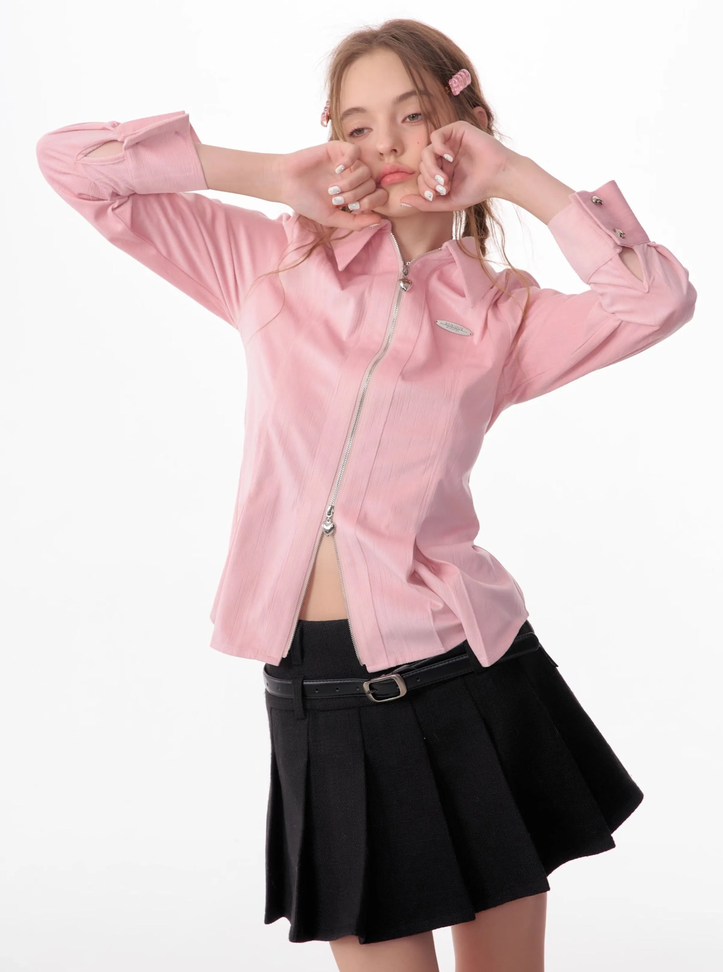 American retro luxury long sleeves shirt