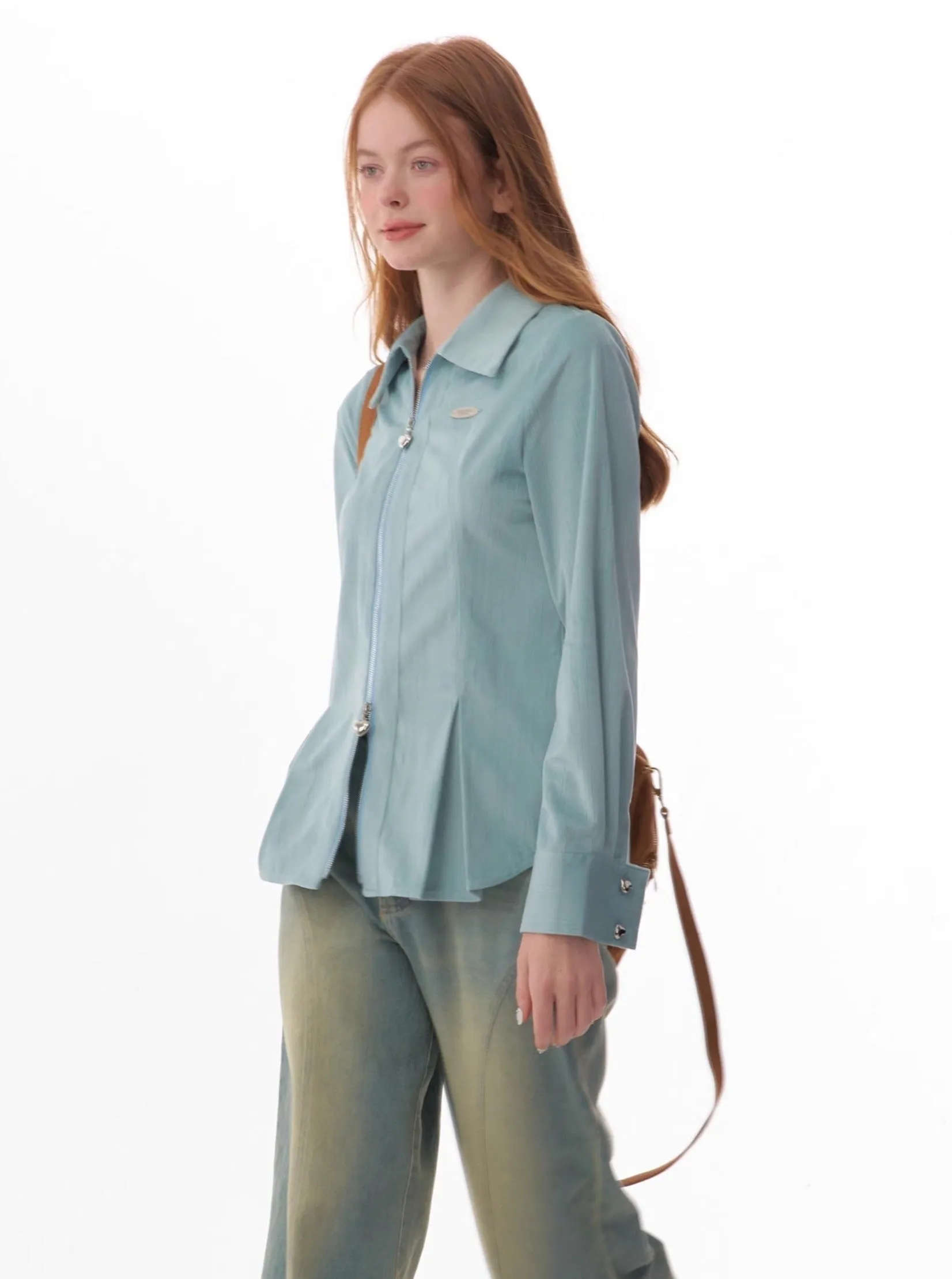 American retro luxury long sleeves shirt