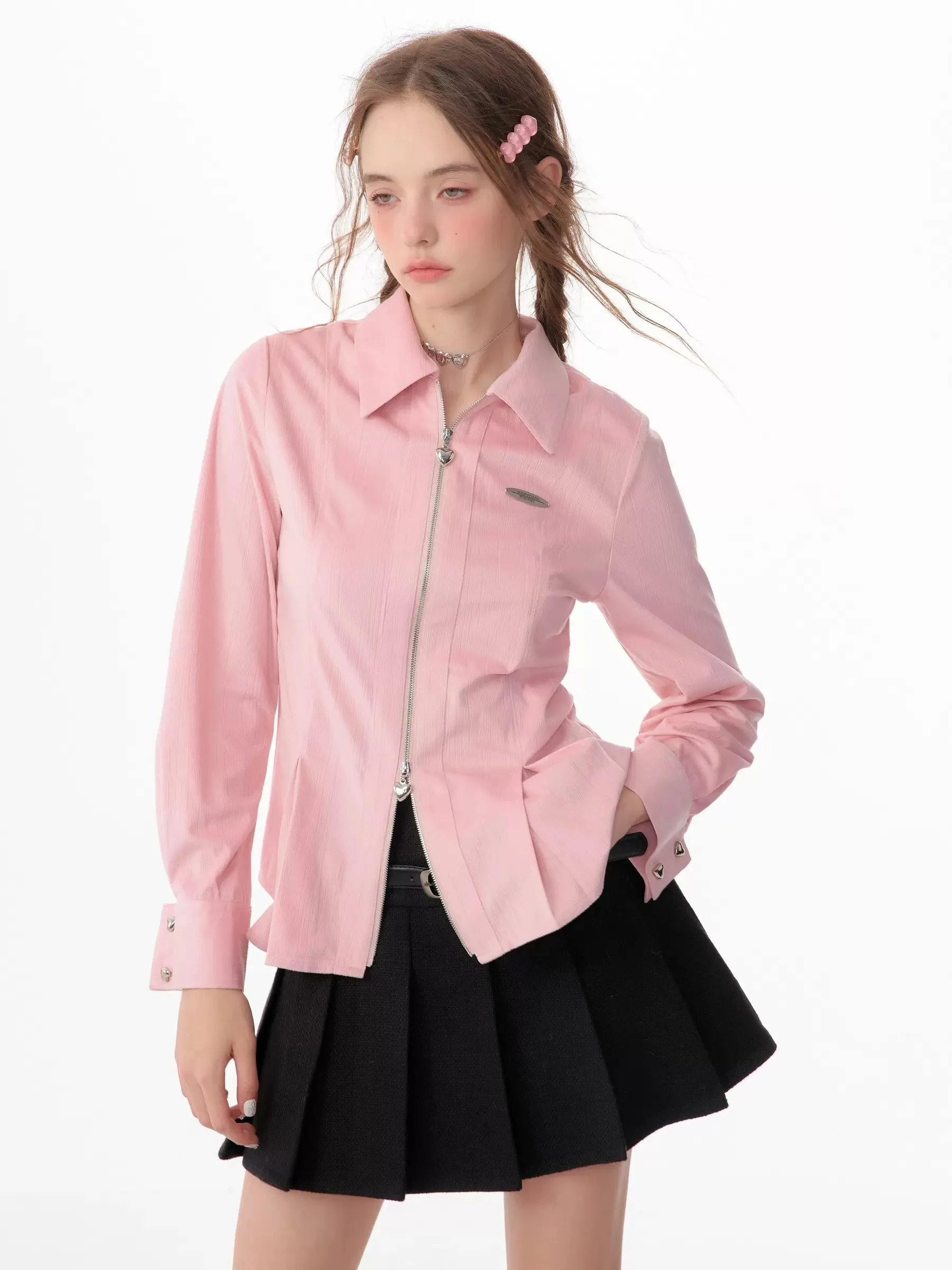 American retro luxury long sleeves shirt