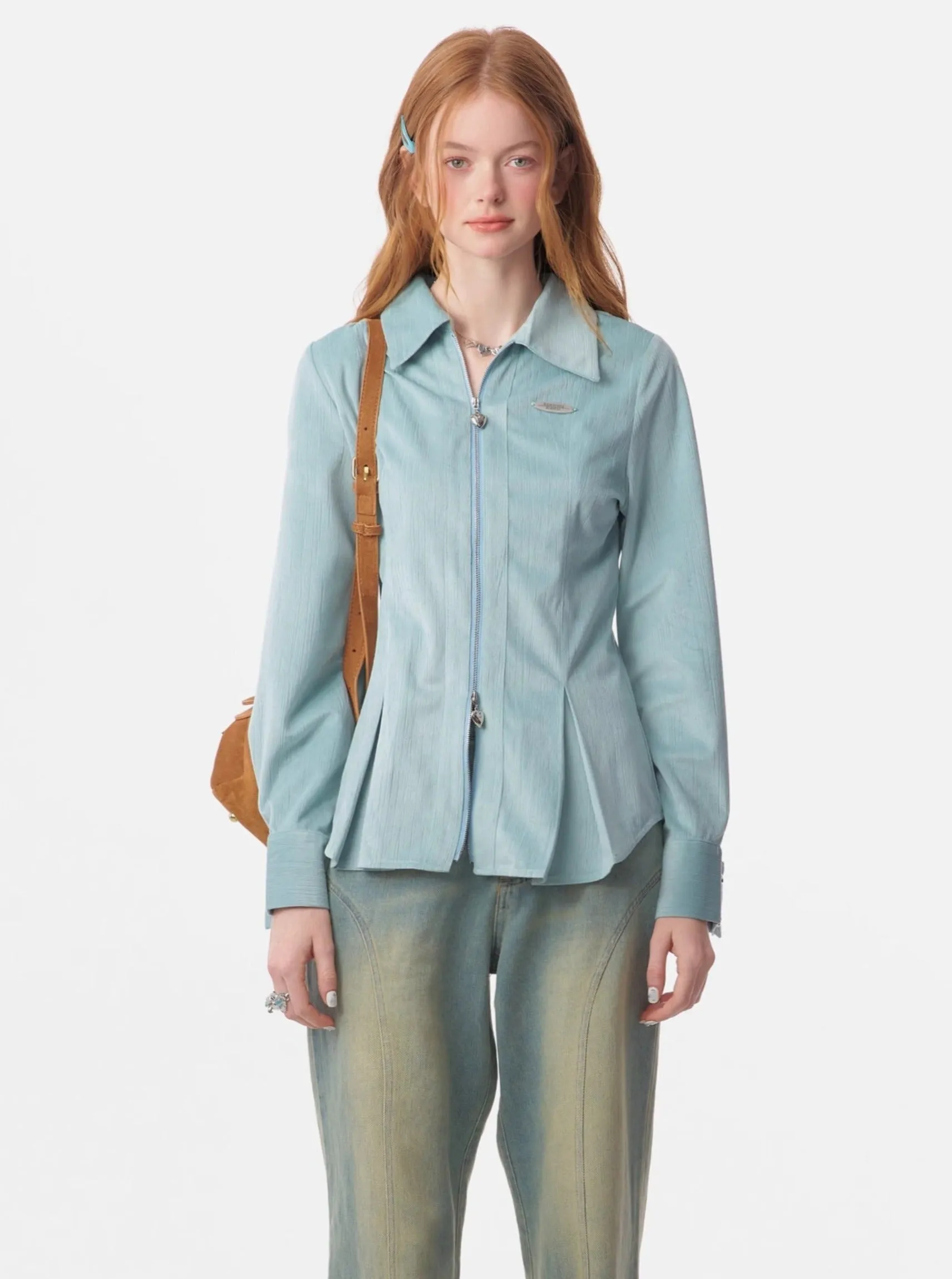 American retro luxury long sleeves shirt