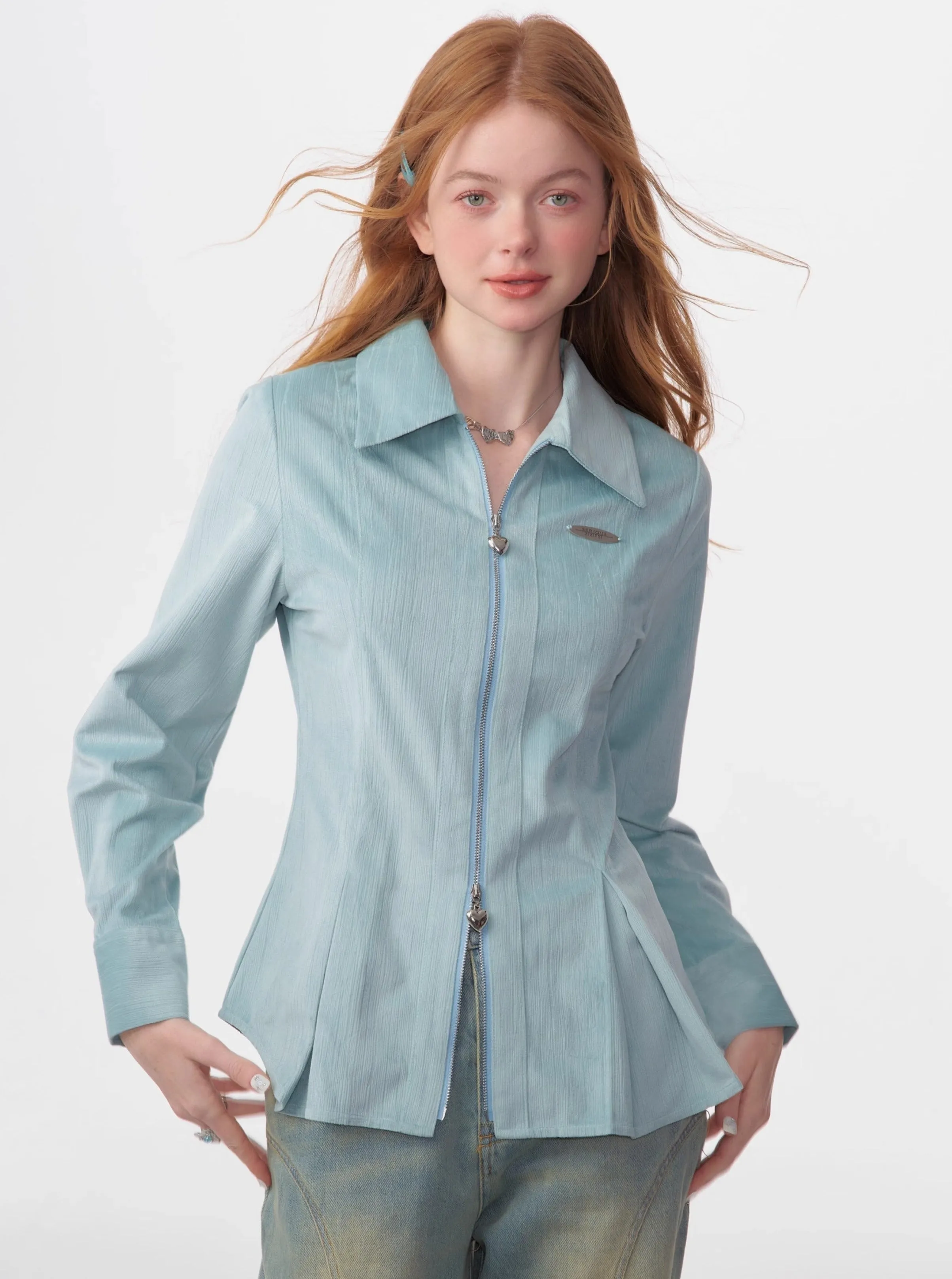 American retro luxury long sleeves shirt