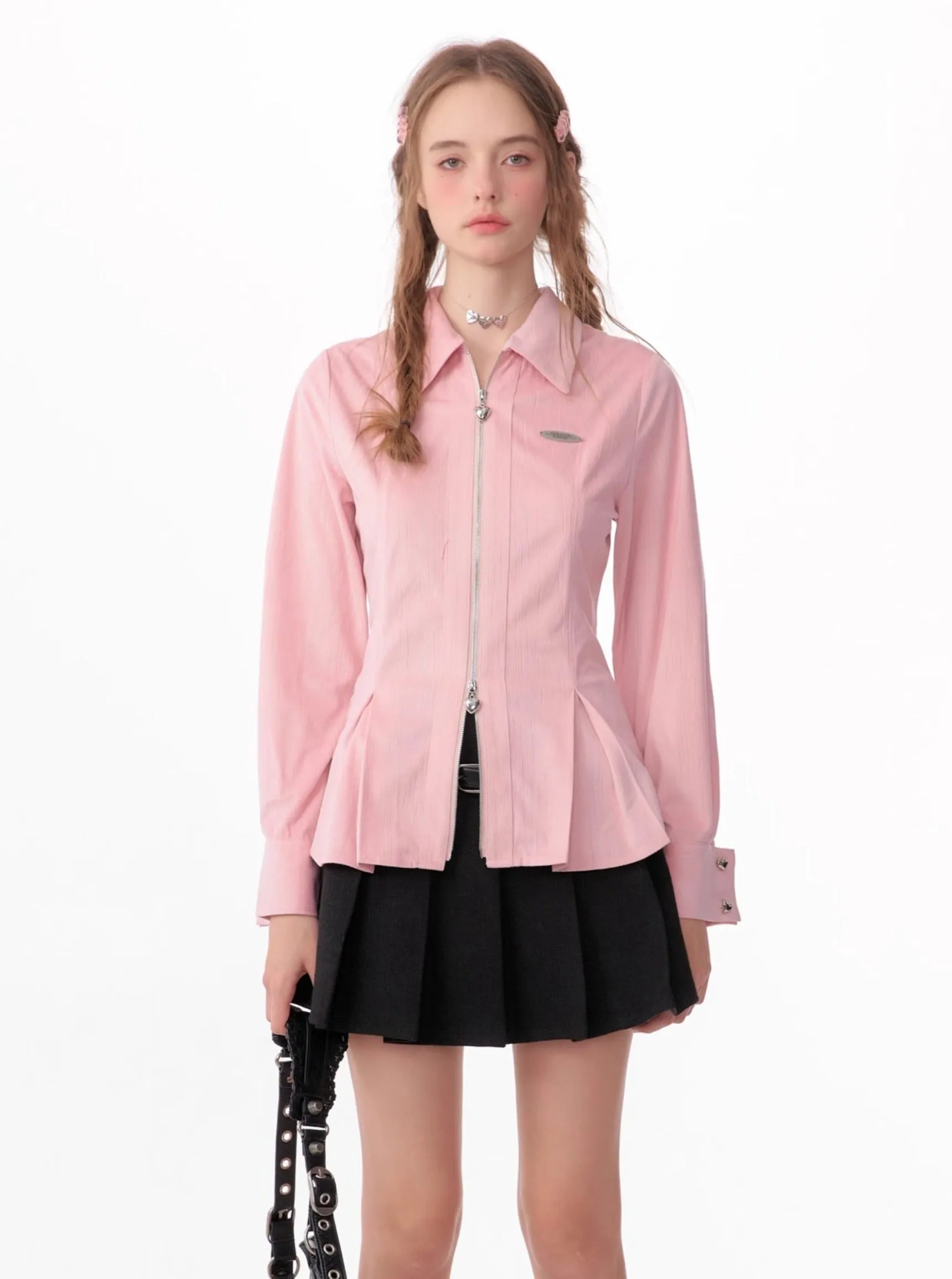 American retro luxury long sleeves shirt