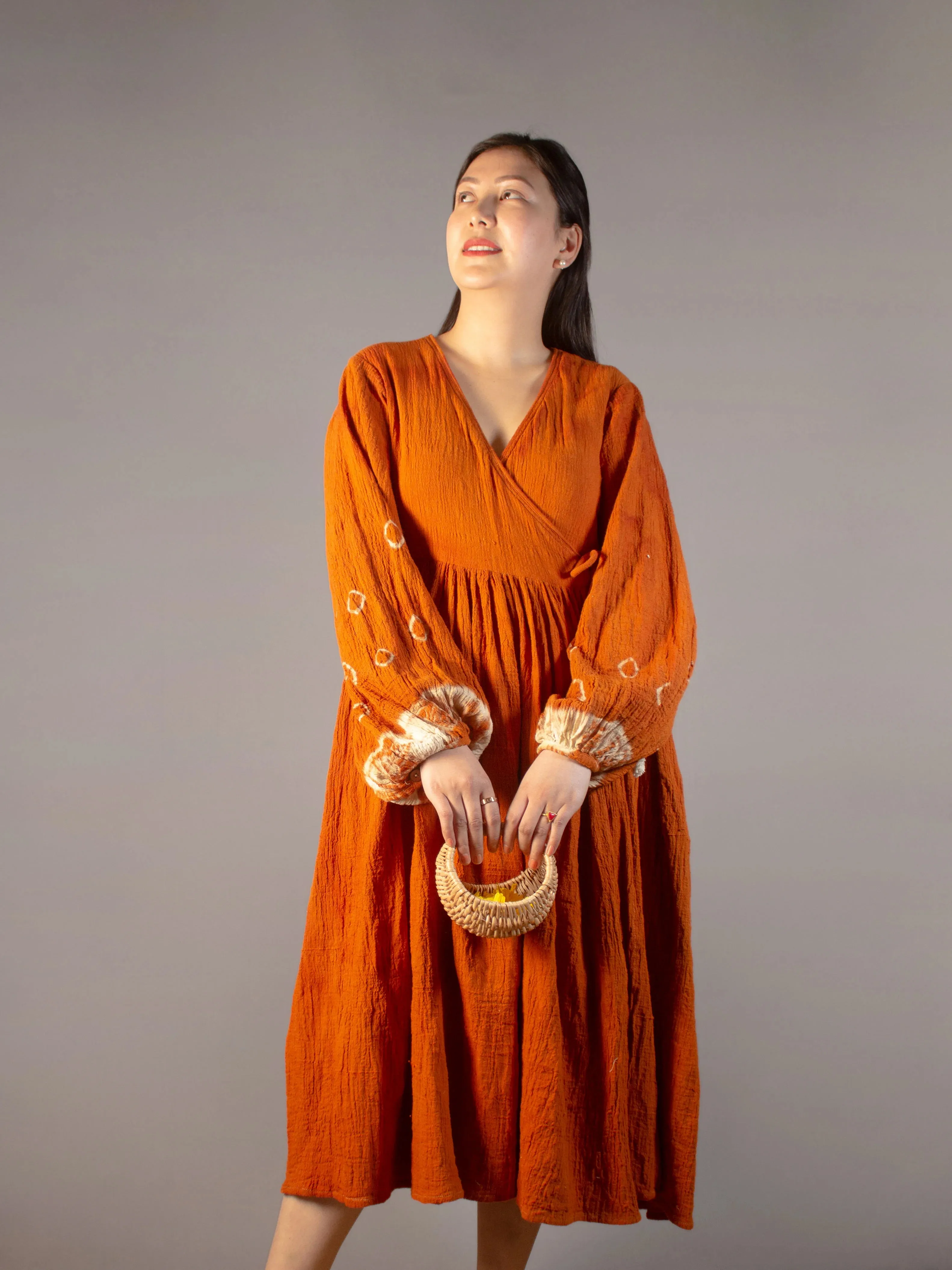 Blossom Angrakha Indus Red Dress