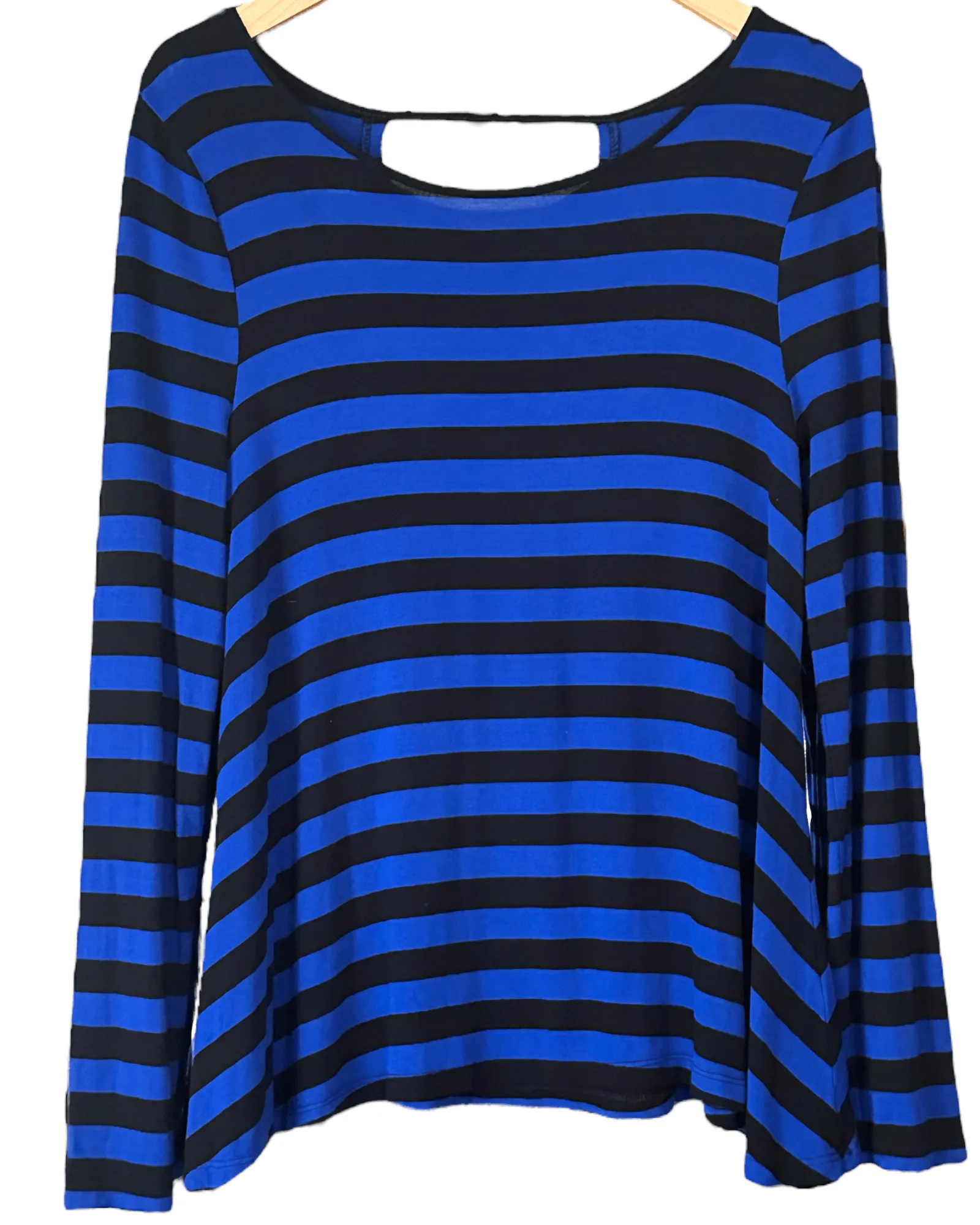 Bright Winter Stripe Cross Back Swing Top
