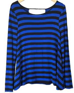 Bright Winter Stripe Cross Back Swing Top