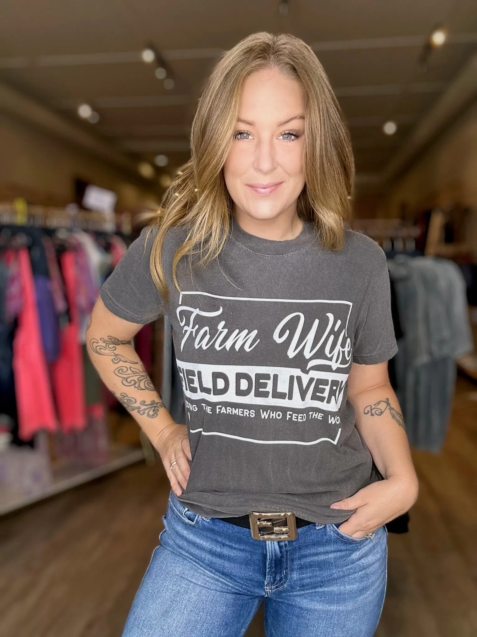 Charcoal Field Delivery Graphic Tee