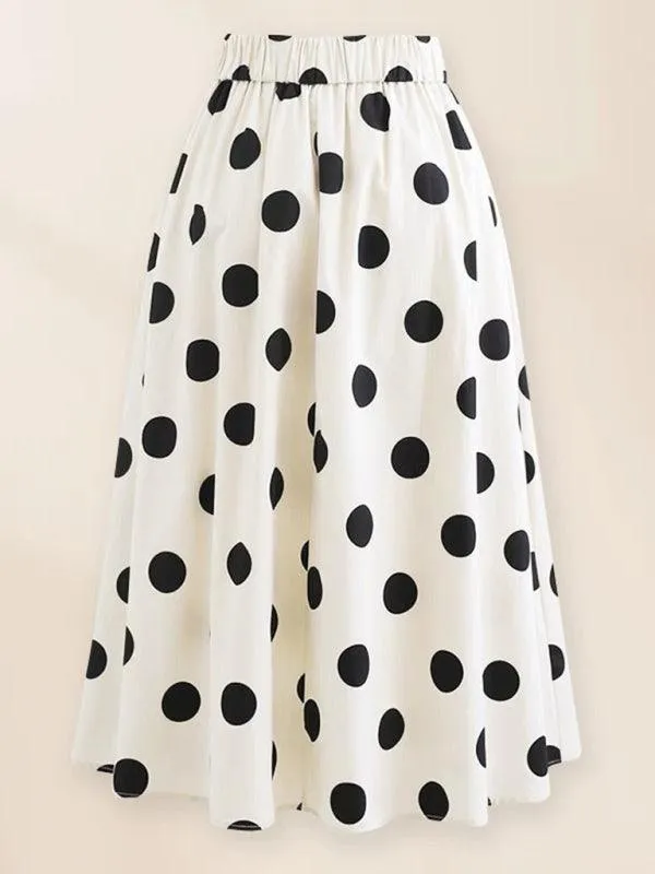Charming Bow-Embellished Swim Set with Playful Polka Dot Skirt for Trendy Escapes