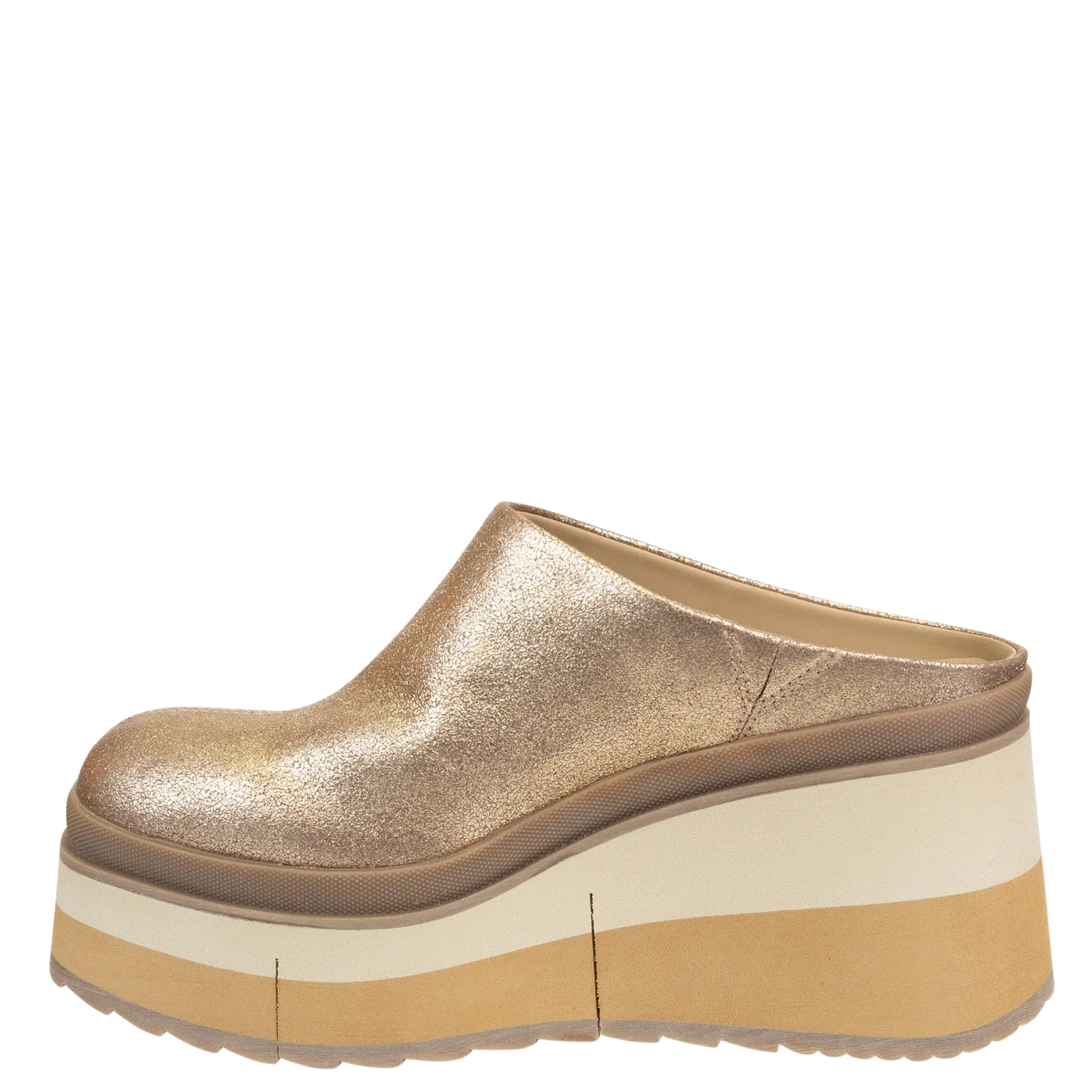 COACH in GOLD Platform Clogs