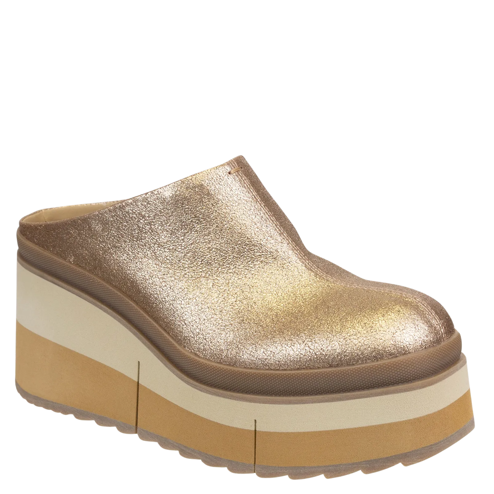 COACH in GOLD Platform Clogs
