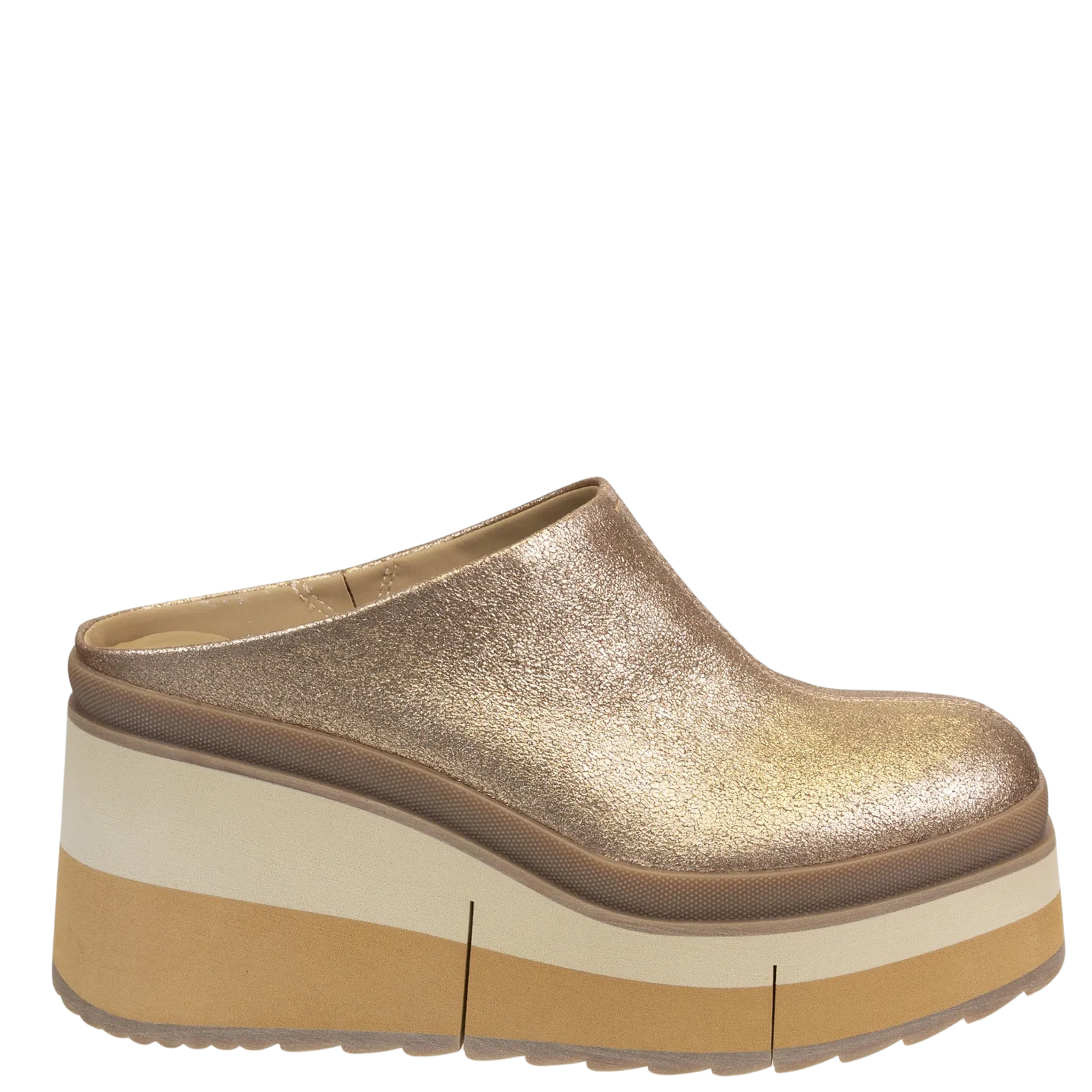 COACH in GOLD Platform Clogs