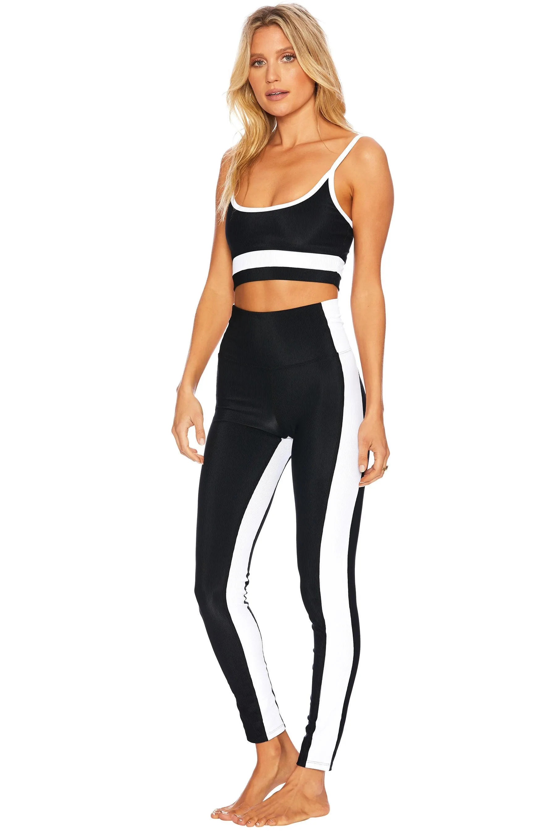 COLORBLOCK LEGGING BLACK & WHITE