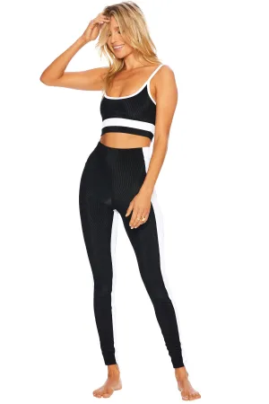 COLORBLOCK LEGGING BLACK & WHITE