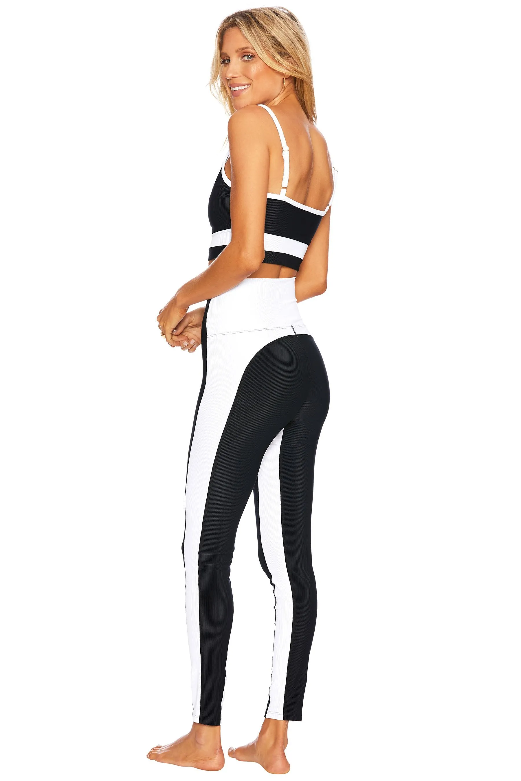 COLORBLOCK LEGGING BLACK & WHITE