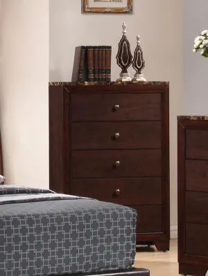 Conner Collection - Conner 5-drawer Rectangular Chest Cappuccino
