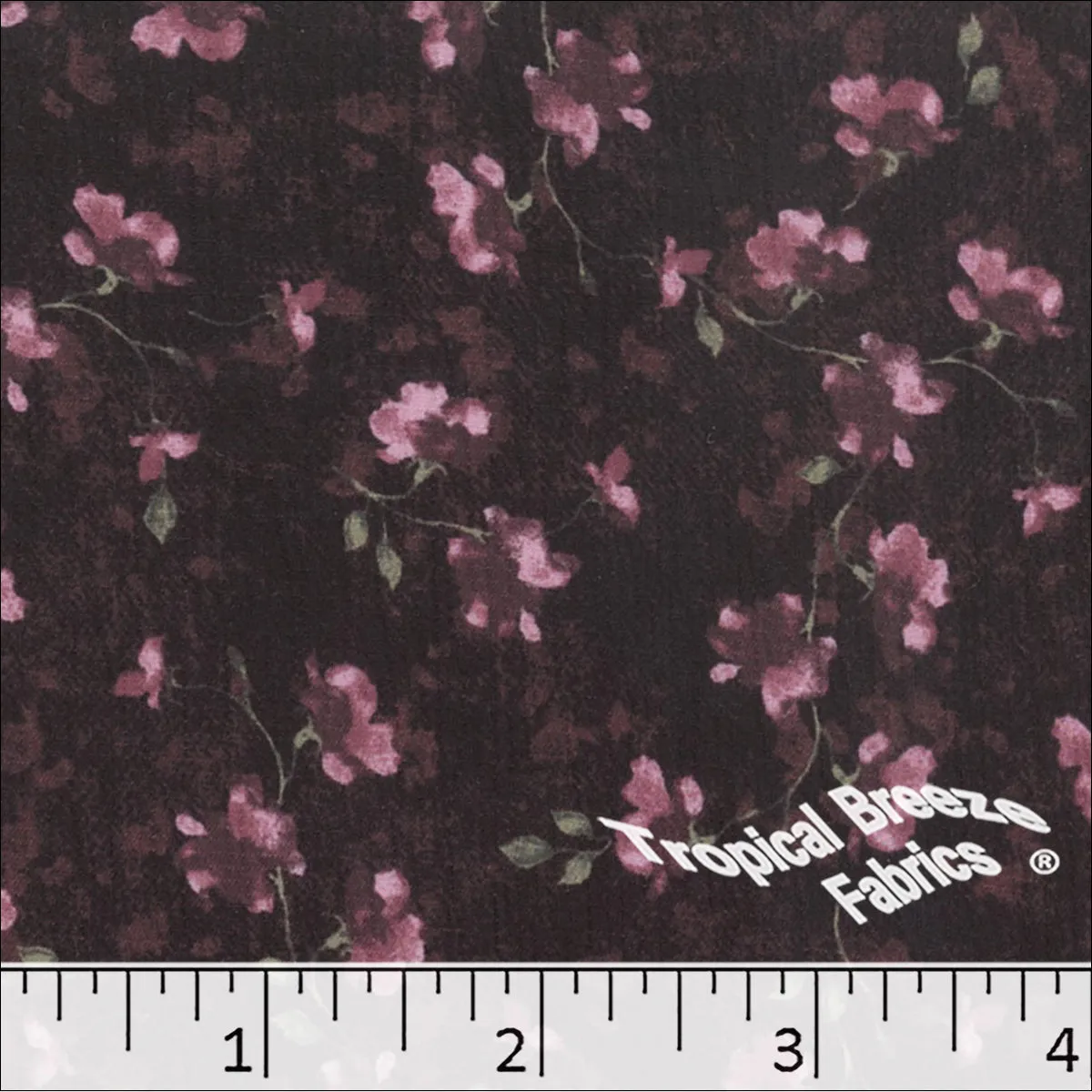 Crinkle Crepe Stretch Print Polyester Fabric 042510
