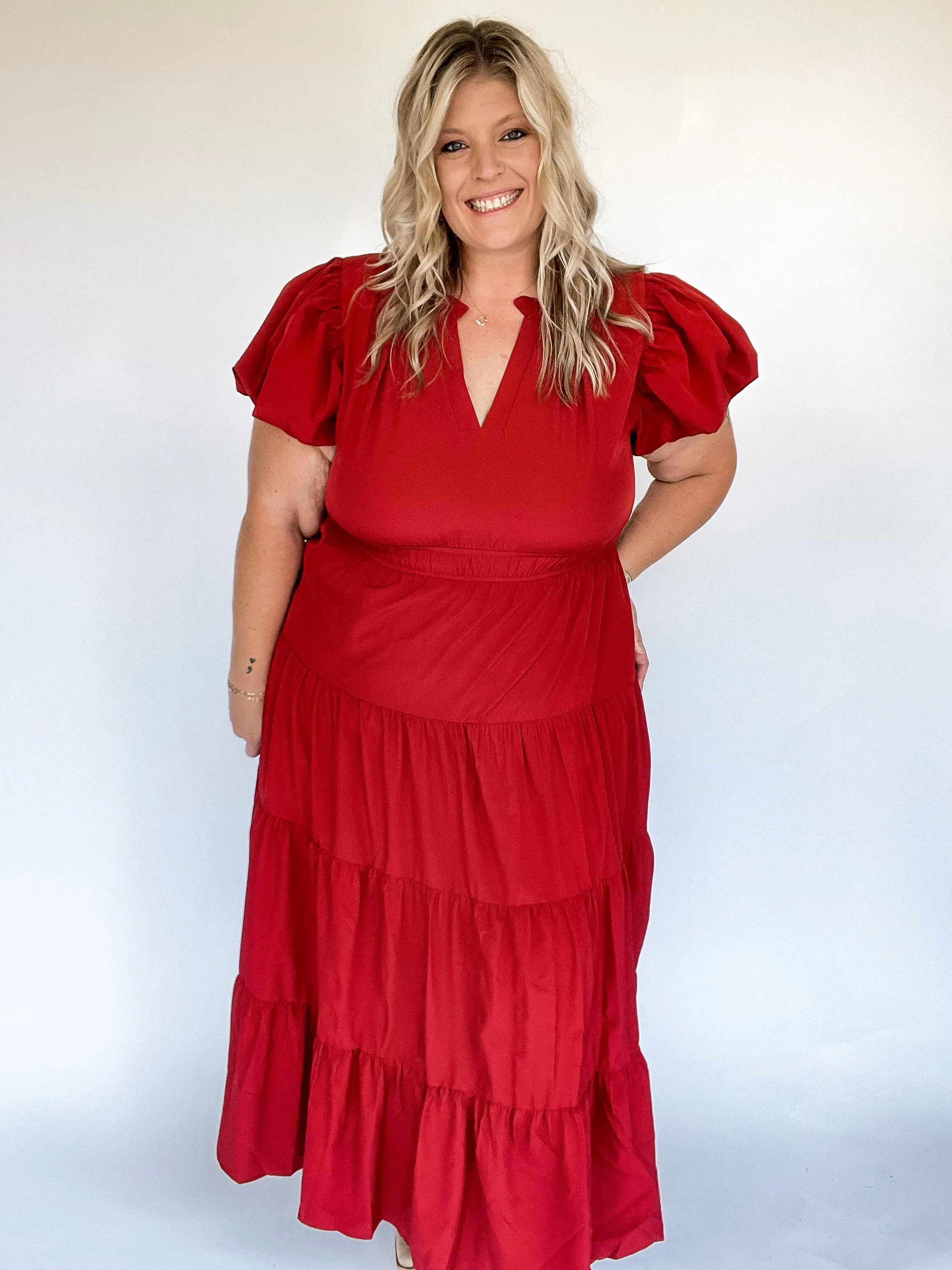 Curvy Blissful Breeze Maxi Dress