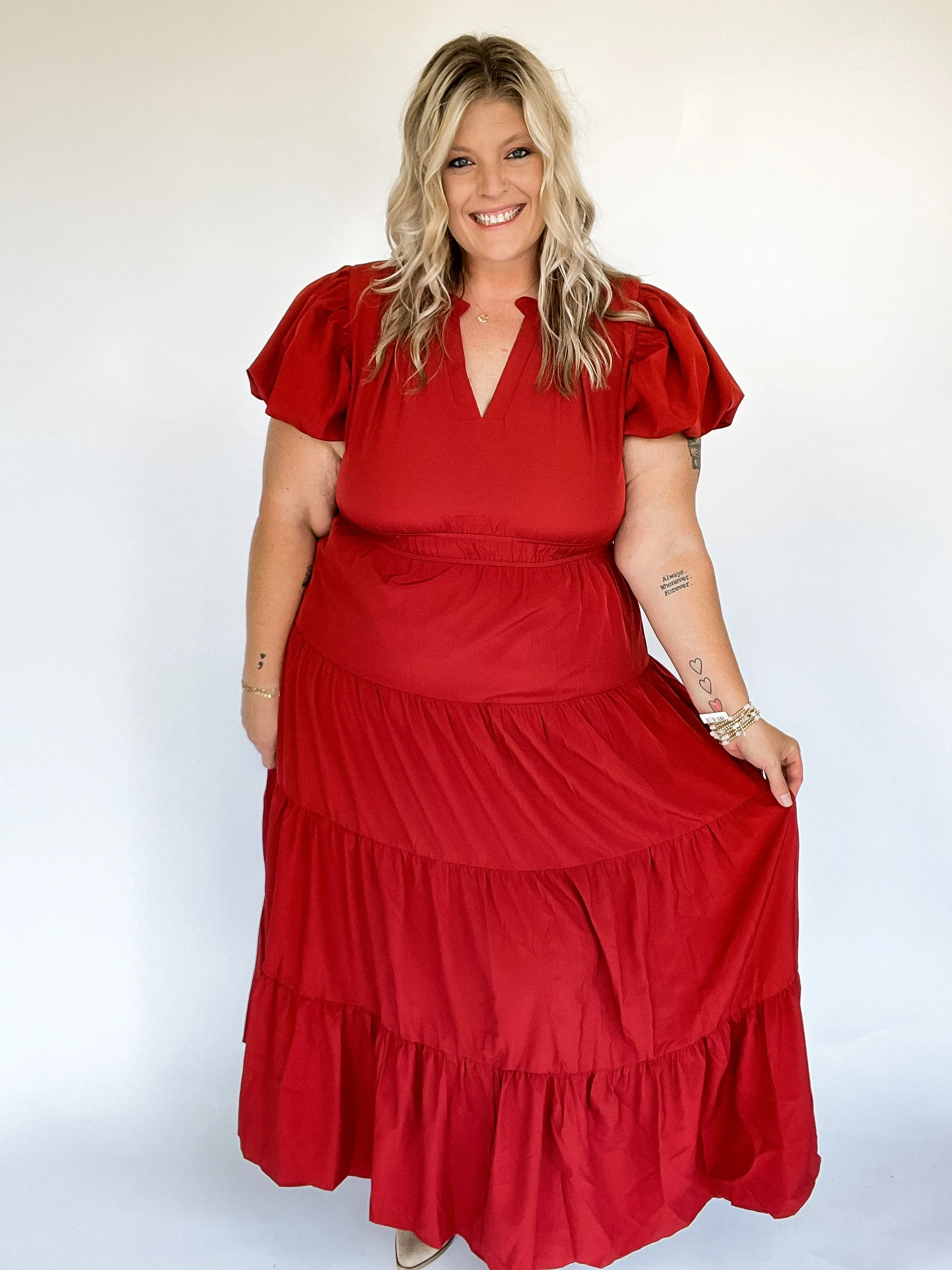 Curvy Blissful Breeze Maxi Dress
