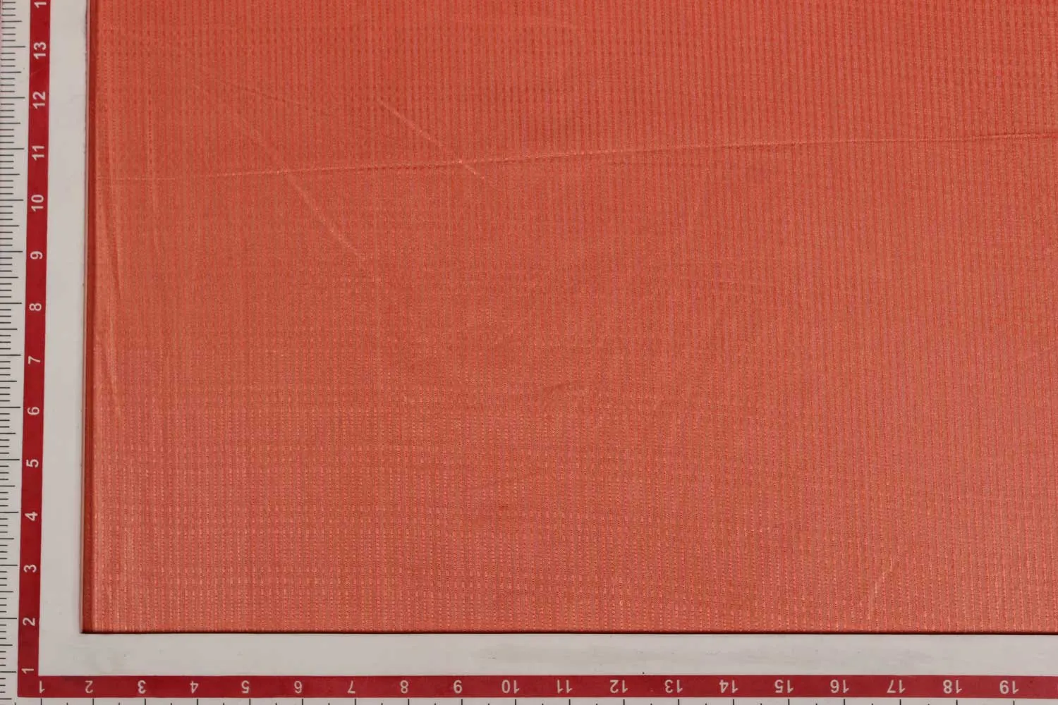 Dark Peach Plain Cotton Tussar Jacquard Fabric