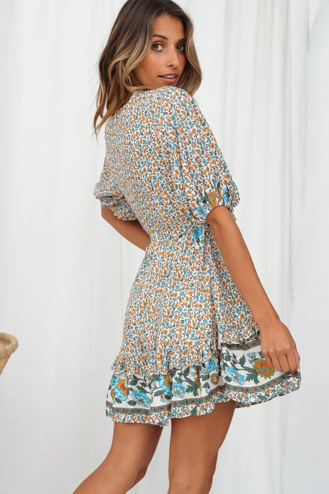 Desert Duduk Dress White