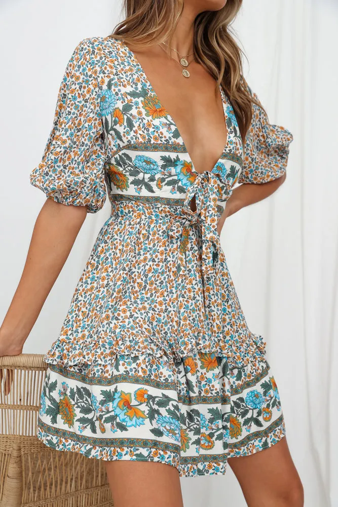 Desert Duduk Dress White