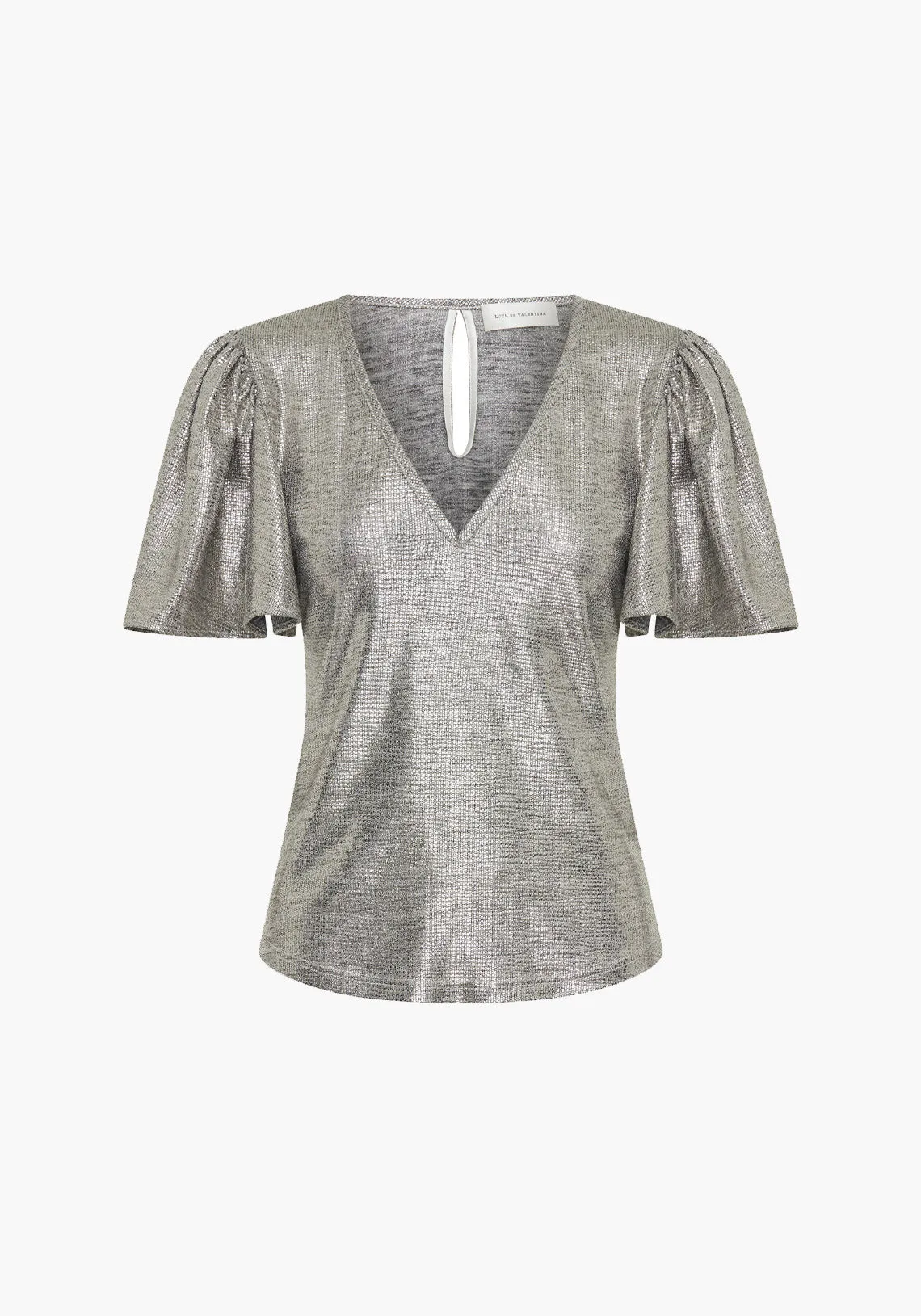 FARFALLA FLUTED TOP SILVER METALLIC