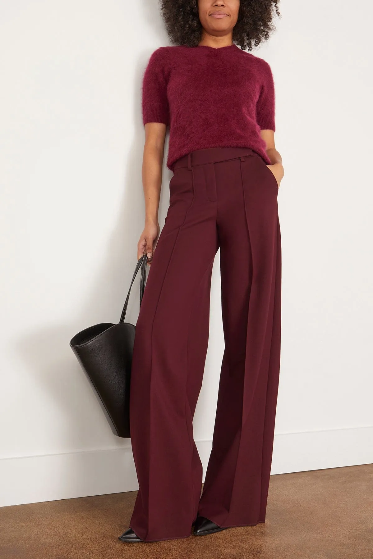 Fluffy Luxury Pullover in Burgundy