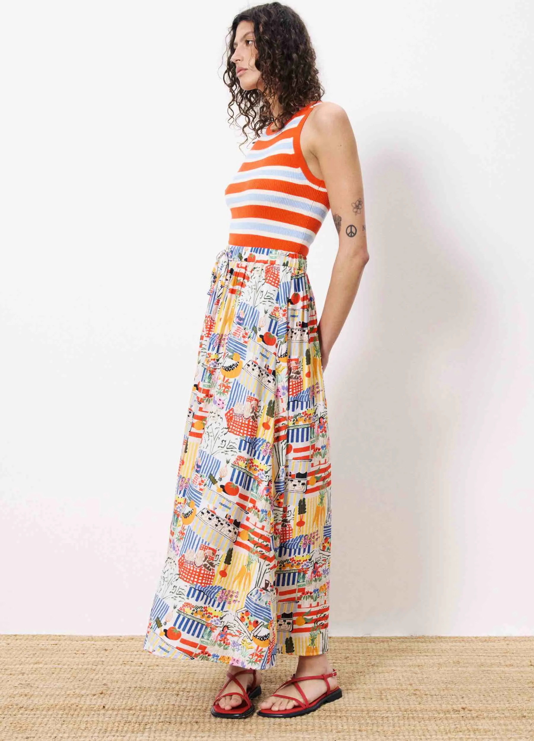 FRNCH -  Women's Liliane Marche Blanc Skirt