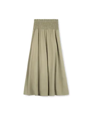 Galix Linen Maxi Skirt