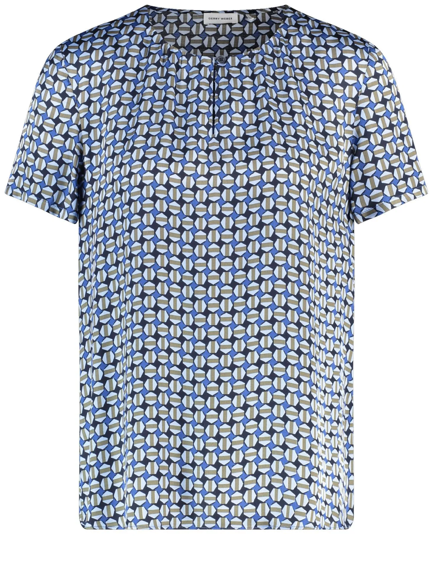 Gerry Weber Blouse Blue/Khaki  graphic print