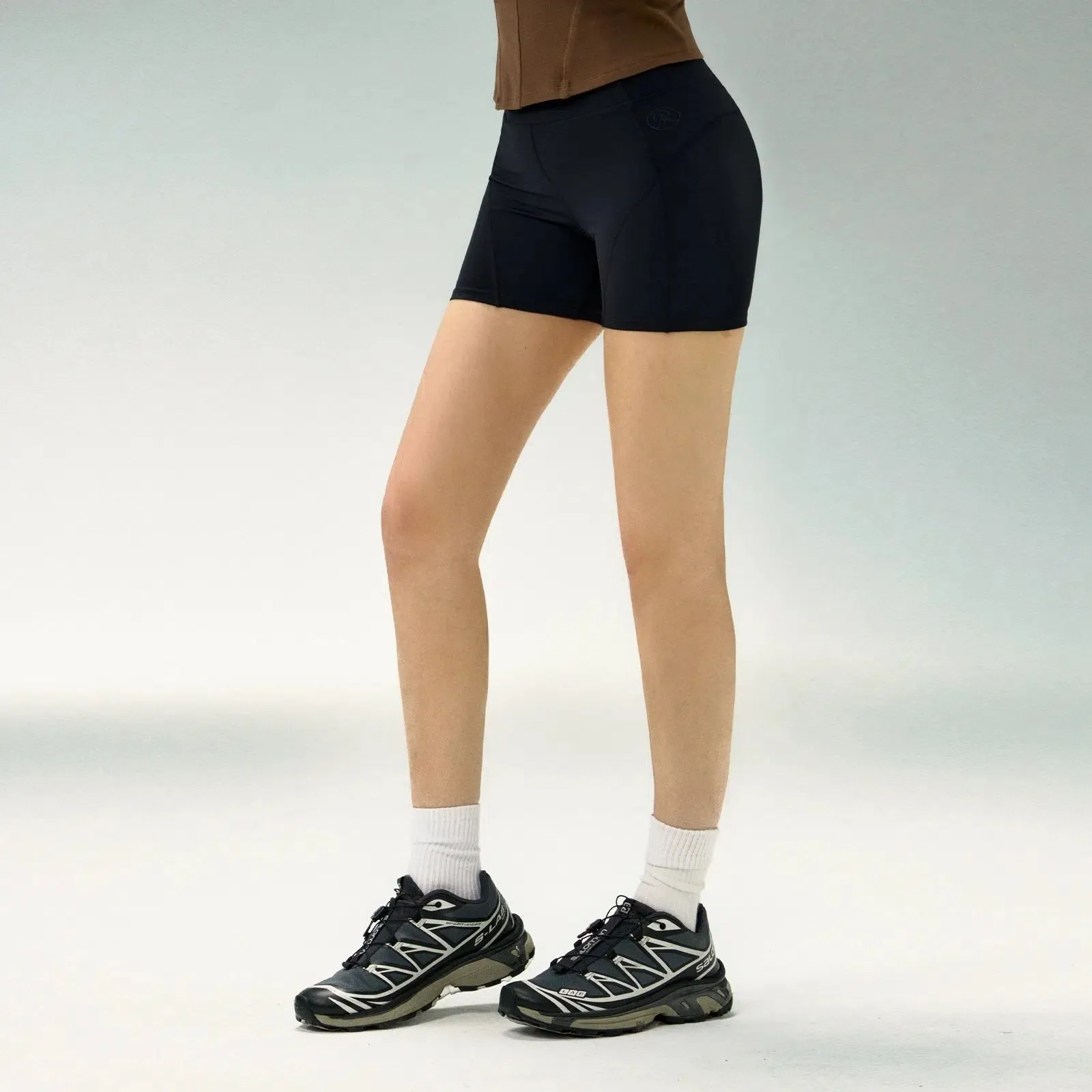 High-Waist Compression Fit Performance Shorts