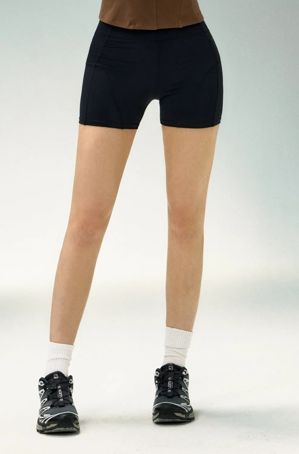 High-Waist Compression Fit Performance Shorts