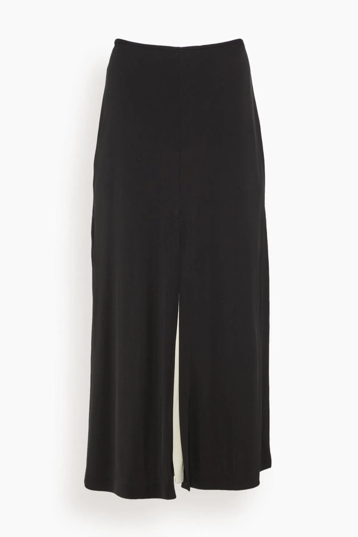Incise Multi Slit Skirt in Black