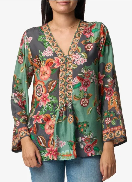 Johnny Was Botina Blouse - Clarkwood Teal