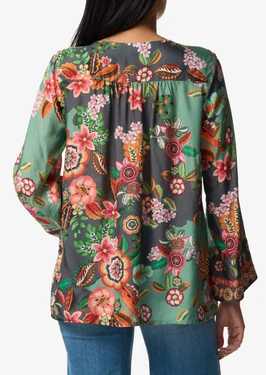 Johnny Was Botina Blouse - Clarkwood Teal