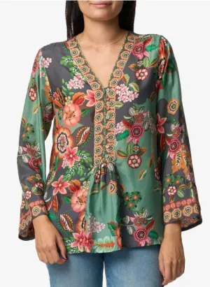 Johnny Was Botina Blouse - Clarkwood Teal