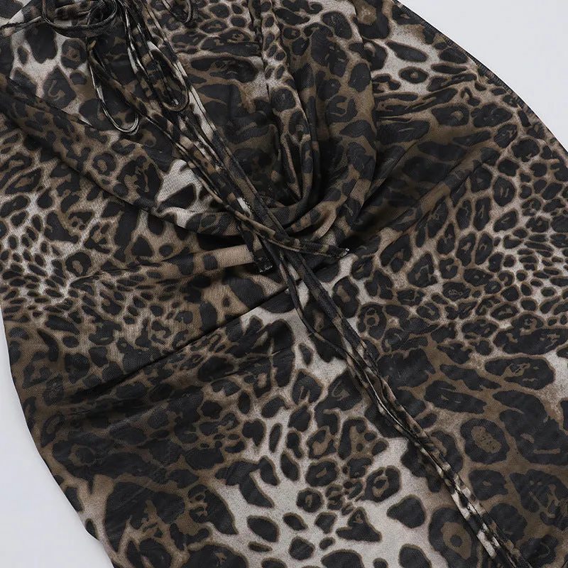 Jorja Leopard Print Maxi Dress