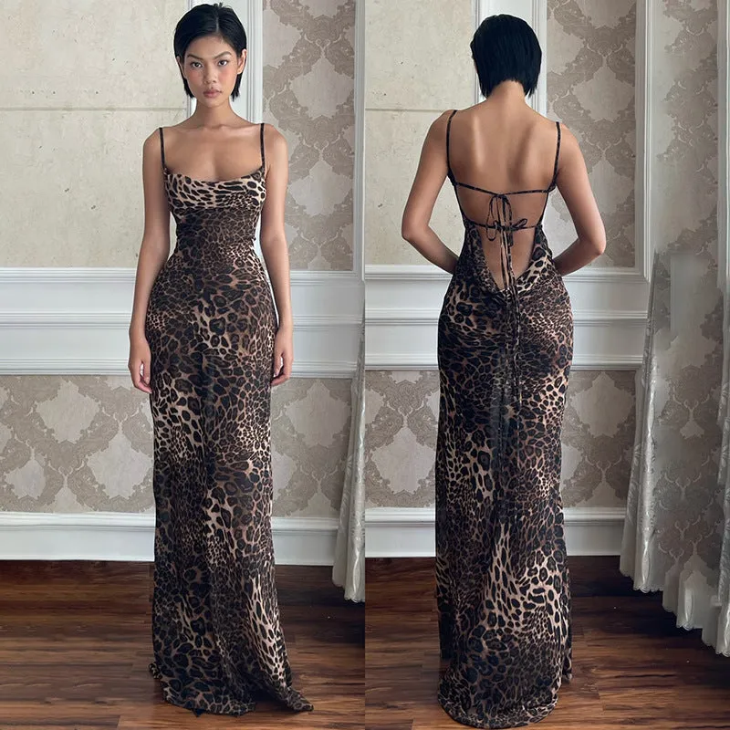 Jorja Leopard Print Maxi Dress