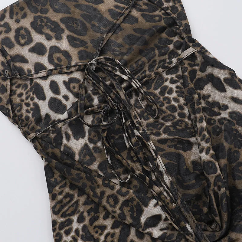 Jorja Leopard Print Maxi Dress