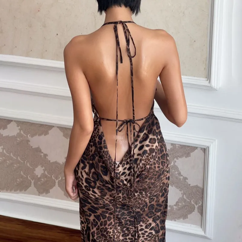 Jorja Leopard Print Maxi Dress