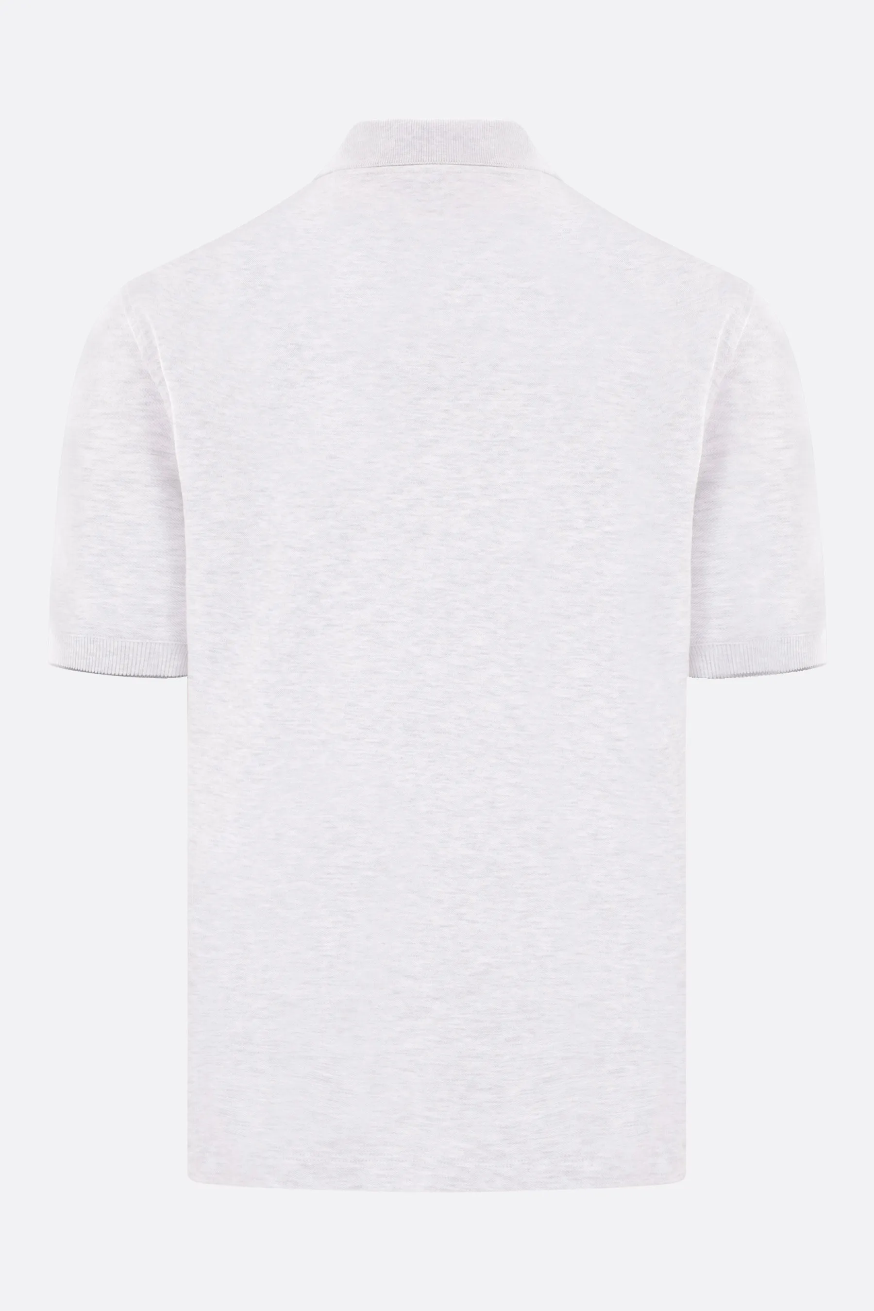 Logo Pattern Pique Cotton Polo